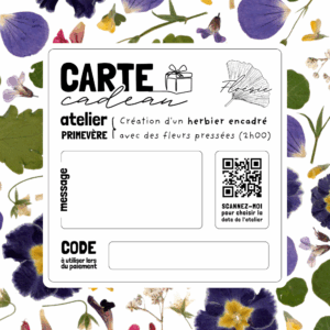 Carte cadeau "Primevère" 2026